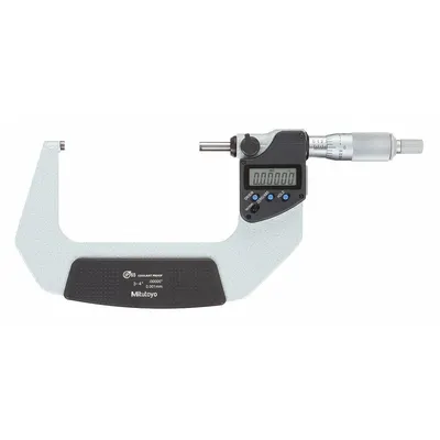 MITUTOYO IP65 Digital Outside Micrometer 293-333-30 - Micrometers with SPC Output for Harsh Environments