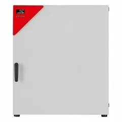 This mechanical forced-air convection oven provides a 9.15 cu ft capacity with a maximum temperature of 300°C. It features programmable control, 2.5 kW power at 240V, and temperature uniformity of ±1.9°C at 150°C. Suitable for drying, heating, and curing applications in laboratory and industrial settings.