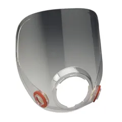 Replacement clear lens assembly for 3M Full Facepiece 6000 Series respirators. Restores visibility and protection by replacing scratched or damaged lenses. Suitable for industrial environments requiring respiratory protection.