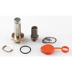 This repair kit includes a core assembly and spring for servicing solenoid valves. It is compatible with ASCO model 8262G232Q AC. The kit enables field replacement of internal components to restore valve function in fluid control systems.