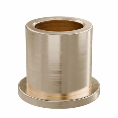 OILITE Flanged Sleeve Bearing: Bronze, SAE 841, 8 mm Bore, 11 mm OD, 12 mm Lg - Lubricated General Purpose Metallic Flanged Sleeve Bearings