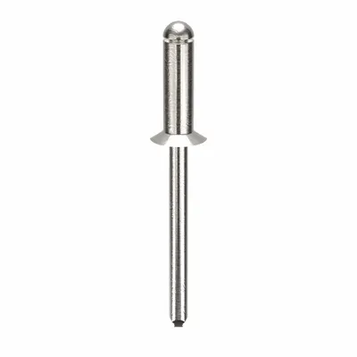 OEM Flush-Mount Blind Rivet, 0.188" Dia, 1.863" L, Plain, PK250 - Flush-Mount Blind Rivets