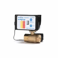 This timed electric auto drain valve automatically removes condensate from compressed air systems. It features a 3/4 in pipe connection, 3/4 in drain port, operates on 115 V, and has a 7-second timed cycle. Suitable for use in industrial compressed air systems to prevent moisture buildup.