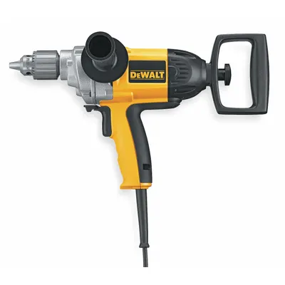 DEWALT Drill: 1/2 in Chuck Size, Keyed, 550 RPM No Load Speed - Corded Spade-Grip Drills
