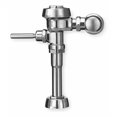 This SLOAN Royal 180 is an exposed, top-spud urinal manual flush valve with a 3.5 gallons per flush (gpf) flush rate and an 11-1/2 in rough-in. Designed for commercial restroom applications, it provides reliable water-conserving operation for urinals with top spud connection.
