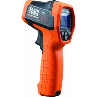 KLEIN TOOLS Infrared Thermometer: IR10, Avg/Difference/Max Temp/Min Temp, Adj @ 0.10 to 1.00, -40°