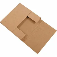 Mailer,Esy Fld,14" x 14" x 4",Kraft,PK50: Kraft, 14 in Inside Lg, 4 in Inside Ht, ECT-32-B, 50 PK (MPN M14144BFK)