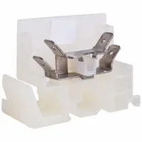 SQUARE D Terminal Block: DIN Rail Mounting Type, Faston Connector Wire Termination, 4 Wire Terminals (MPN 9080GS6)