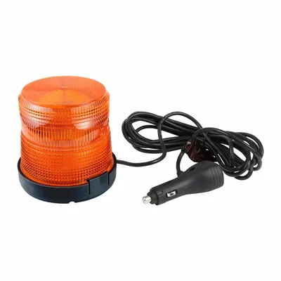 GROTE Flashing Beacon: Flashing Beacon, Amber, 4 1/4 in Overall Wd, 4 9/16 in Overall Ht - Vehicle Flashing Beacons