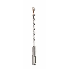 This SDS-Plus drill bit is designed for rotary hammer drilling into concrete, masonry, and brick. With a 3/16 in diameter, 10 in overall length, and 8 in maximum drilling depth, it is suitable for anchor installation, conduit runs, and structural fastening in construction and maintenance applications.