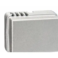 Silver cast aluminum thermostat cover for Johnson Controls T-4000 pneumatic thermostats. Includes a cast aluminum guard and mounting plate for horizontal mounting. Used in commercial HVAC systems to protect the thermostat from physical damage.