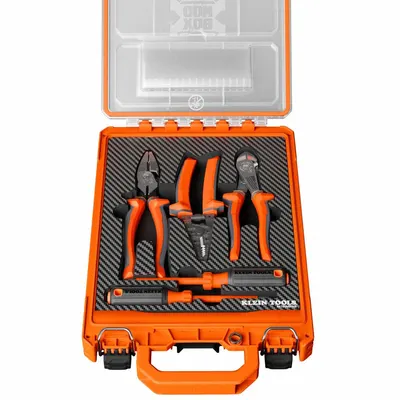 KLEIN TOOLS Insulated Tool Kit: Insulated, 5 Total Pcs - Tool Sets with Tool Bag