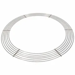 This bird screen kit is constructed from 304 stainless steel with a mill finish. It is designed for use with upblast exhaust fans to prevent birds and debris from entering the fan housing. Suitable for industrial ventilation systems requiring corrosion resistance.