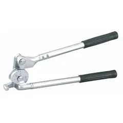 Steel lever-style bender for tubing up to 1/2 in outside diameter. Features 0 to 180° angle markings for precise bends. Used in plumbing, HVAC, and industrial maintenance for forming fuel lines, hydraulic systems, and refrigeration circuits.