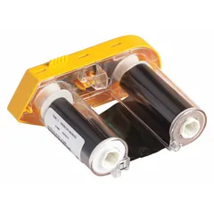 Black resin ribbon for industrial labeling applications requiring solvent resistance. Compatible with M611 printer series. RoHS compliant.