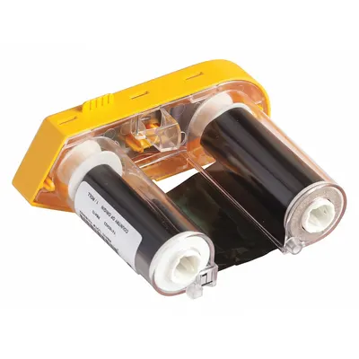 BRADY Single-Color Printer Ribbon: 2 in x 75 ft, Black, Resin - Brady Single-Color Ribbons