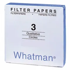Qualitative cellulose filter paper with medium porosity, 9 cm diameter, and 0.39 mm thickness. Designed for general filtration applications requiring medium particle retention and fast flow rates. Suitable for routine laboratory separations and gravimetric analysis.