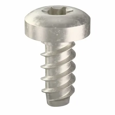 TAMPER-PRUF SCREW Sheet Metal Screw: #8 Size, 3/8 in Lg, Stainless Steel, Plain, Torx Plus - Pan Head Sheet Metal Screws