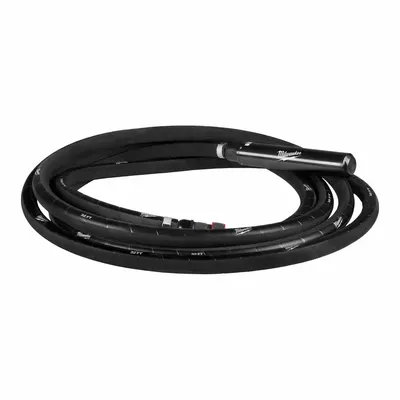 MILWAUKEE Vibrator Whip: MXF372-2XC/MXF372-2XCB, 32 ft Overall Lg, 1 3/4 in Overall Wd - Replacement Shafts for Concrete Vibrators