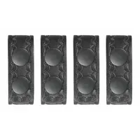 HEROS PRIDE Belt Keeper: Universal, Basketweave Synthetic Leather, 1 in Wd, Black, 4 PK (MPN 1499WB)