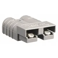 ANDERSON POWER PRODUCTS Power Connector: Two Pole, Gray, 6 ga, 10,000, 0.221 in Max Wire Dia, 49010 (MPN 6319)