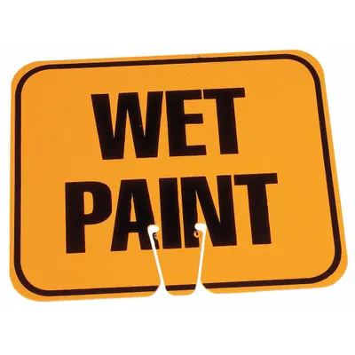 OEM APPROVED VENDOR Wet Paint Traffic Cone Sign - Signs for Traffic Cones