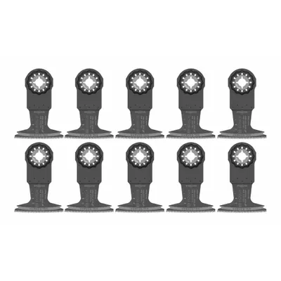 BOSCH Oscillating Tool Blade: 2 1/2 in Blade Wd, 4 in Overall Lg, Plunge Cutting - Starlock Mounted Blades