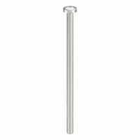 Machine Screw: M4x0.70 Thread Size, 80 mm Lg, 18-8, Stainless Steel, Plain, Pan, Phillips, 25 PK (MPN ZSCRW-272)