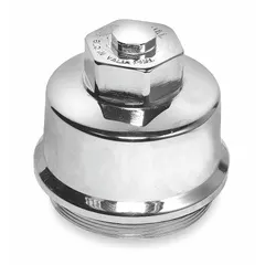 Plastic flush valve cover for use with SLOAN Crown® series flush valves on toilets and urinals. Protects internal components from debris and damage during operation.