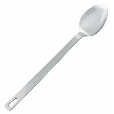 CRESTWARE Basting Spoon: 15 in Overall Lg, Silver - Serving Spoons