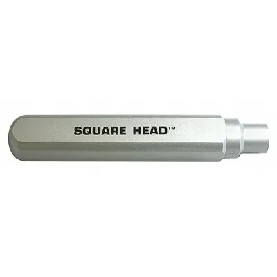 WYCO Square Vibrator Head: W995G1T, 13 in Overall Lg, 2 in Overall Wd - Replacement Heads for Concrete Vibrators