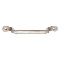 MONROE PMP Pull Handle: Unthreaded Holes, Steel, Silver, 5/16 in Screw Size, 0.63 in (MPN PH-0202)