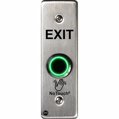 SAFETY TECHNOLOGY INTERNATIONAL Wave-to-Open Touch Plate, Gray, NT-SS001-EN - Wave-to-Open Exit Devices