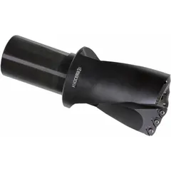 Indexable drill bit for general drilling operations in metalworking. Accepts standard carbide inserts for producing holes in steel, stainless steel, and cast iron. Suitable for job shops and production environments.