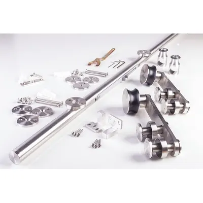 NATIONAL GUARD Track Kit: 78 3/4 in Lg, 2 9/16 in Wd, 8 1/8 in Ht, 220 lb Max Wt - Hanging Door Track Kits
