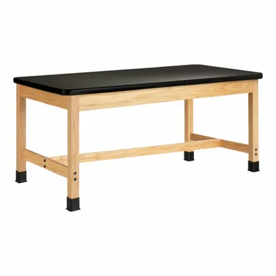 DIVERSIFIED SPACES Plain Apron Table: 30 in Overall Wd, 42 in Overall Ht, 4 1/2 ft Overall Lg - Fixed-Height Laminate Surfaced Lab Tables