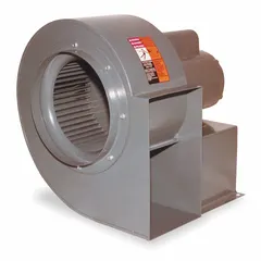 This direct-drive blower includes a drive pack and is powered by a 1/4 hp, 115V AC, single-phase open motor with clockwise rotation. It delivers 515 cfm of airflow, suitable for general ventilation, exhaust, or air movement in industrial and commercial settings.