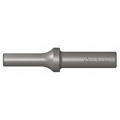 AJAX Punch: 0.401 in Shank Size, Round, Round, 5/8 in Chisel Tip Wd - Riveting Heads for Air Hammers