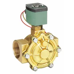This 2-way/2-position normally open solenoid valve features a 1-1/2 in pipe size and 120V AC coil. Its watertight, high-flow construction suits industrial fluid control applications such as water treatment, irrigation, and process automation for reliable on/off control of liquids or gases.