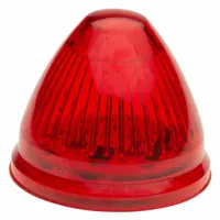 GROTE Clearance Marker Lamp: Clearance Light, LED, Cone, Red, Twist-On, 2 in Overall Dia (MPN G3092)