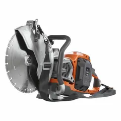 This cordless handheld concrete saw is designed for cutting concrete and masonry on job sites where portability and freedom from cords are required. It supports both wet and dry operation, with a maximum cutting depth of 4 37/50 in. Supplied as a bare tool; battery and charger sold separately.