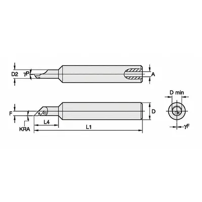 WIDIA Indexable Boring Bar: CTPI32262590647R (MPN 2828101) - Indexable Boring Bars