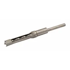 This carbon steel router bit is designed for cutting hinge-mortise profiles in woodworking. The 1/2 in cutter diameter and 1/2 in length of cut produce clean, accurate recesses for cabinet and furniture hinges.