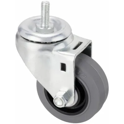 OEM Stem Caster: 3 in Wheel Dia - NSF-Listed Sanitary Threaded Stem Casters