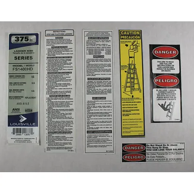 LOUISVILLE Label Kit for FS1403HD and Compatible Models - Material Handling Parts