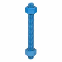 USA FASTENER Fully Threaded Stud: 5/8"-11 Thread Size, Steel, Grade B7, PTFE Coated, 6 in Lg, 50 PK (MPN B7-.625-6-50)