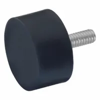 JW WINCO Vibration-Isolating Mount: Cylindrical, Natural Rubber, Male x Non-Threaded Style (MPN 452.1-51-19-3/8-55)