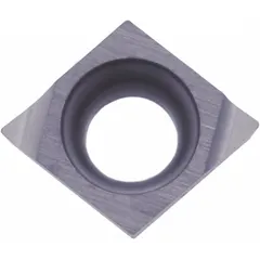 This diamond indexable turning insert is designed for precision machining of non-ferrous materials such as aluminum alloys, copper, and plastics. It is suitable for turning, facing, and profiling operations requiring a high surface finish and extended tool life.