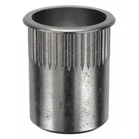Rivet Nut: 5/16"-18 Thread Size, 23/32 in Overall Lg, 17/32 in Insert Dia, Round, Steel, 10 PK (MPN AKS4T-518-150)