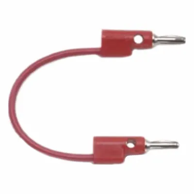 POMONA Test Leads: 8 in Lg, 15 A Max Current Measurement - Banana Jack to Pin Adapters